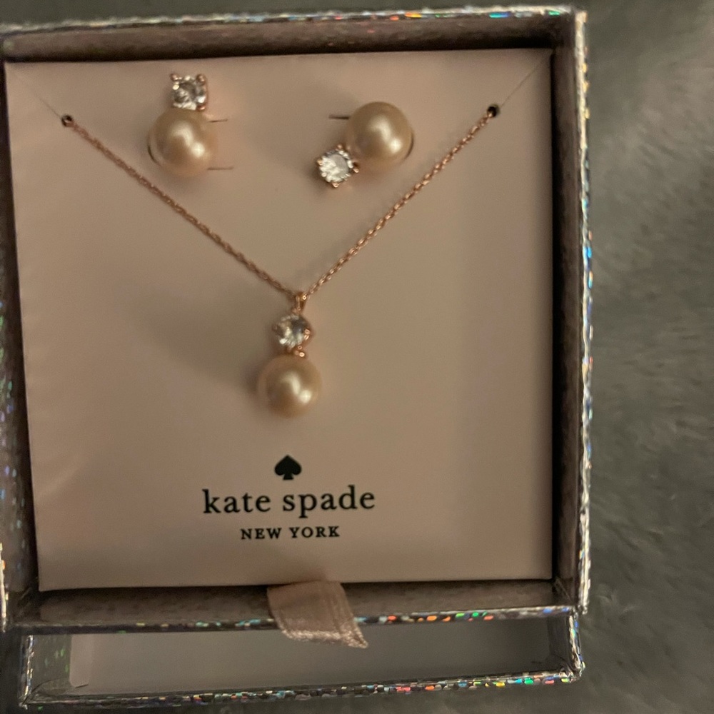 Kate spade earring and necklace set